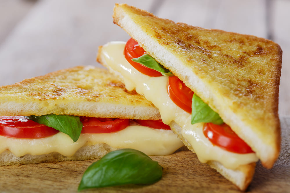 Queijo quente vegetariano