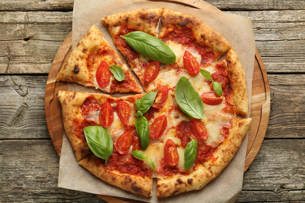 Pizza de mussarela sem lactose
